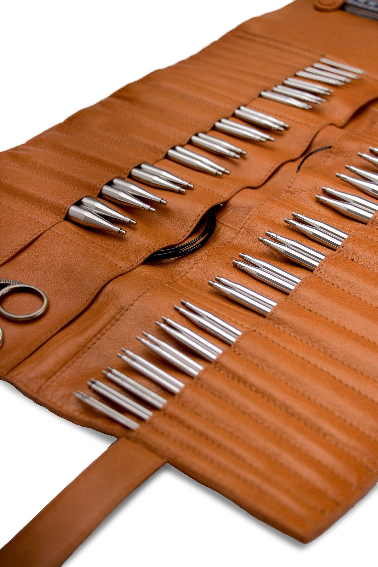 Stockholm XL Needle Case: Rich Brown / One size