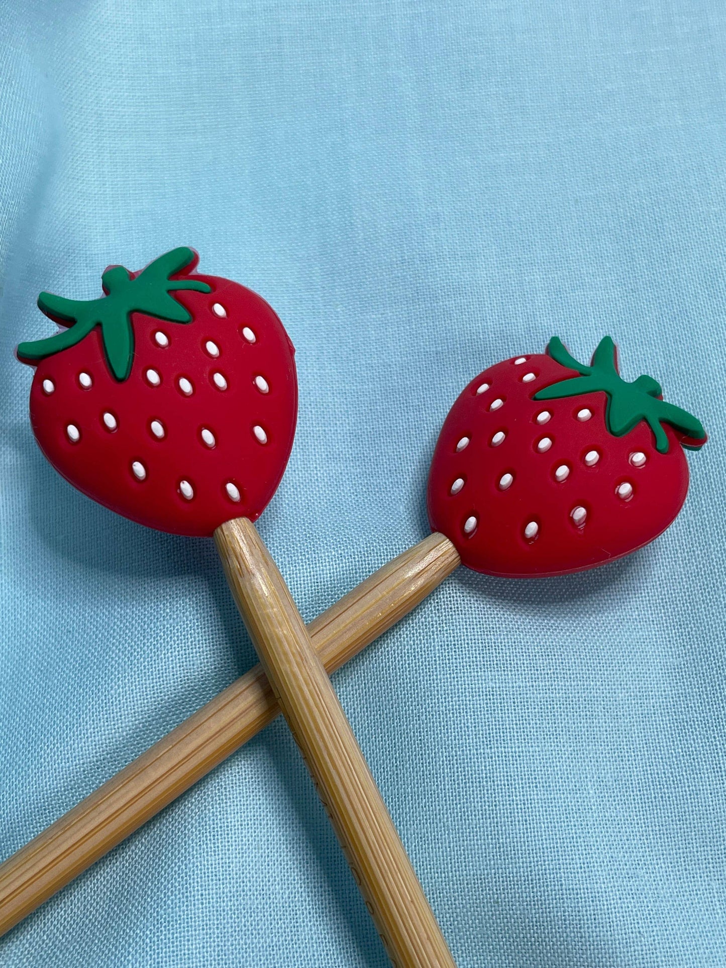 Kawaii Realistic Strawberry Cute Fruit Gift for Knitters