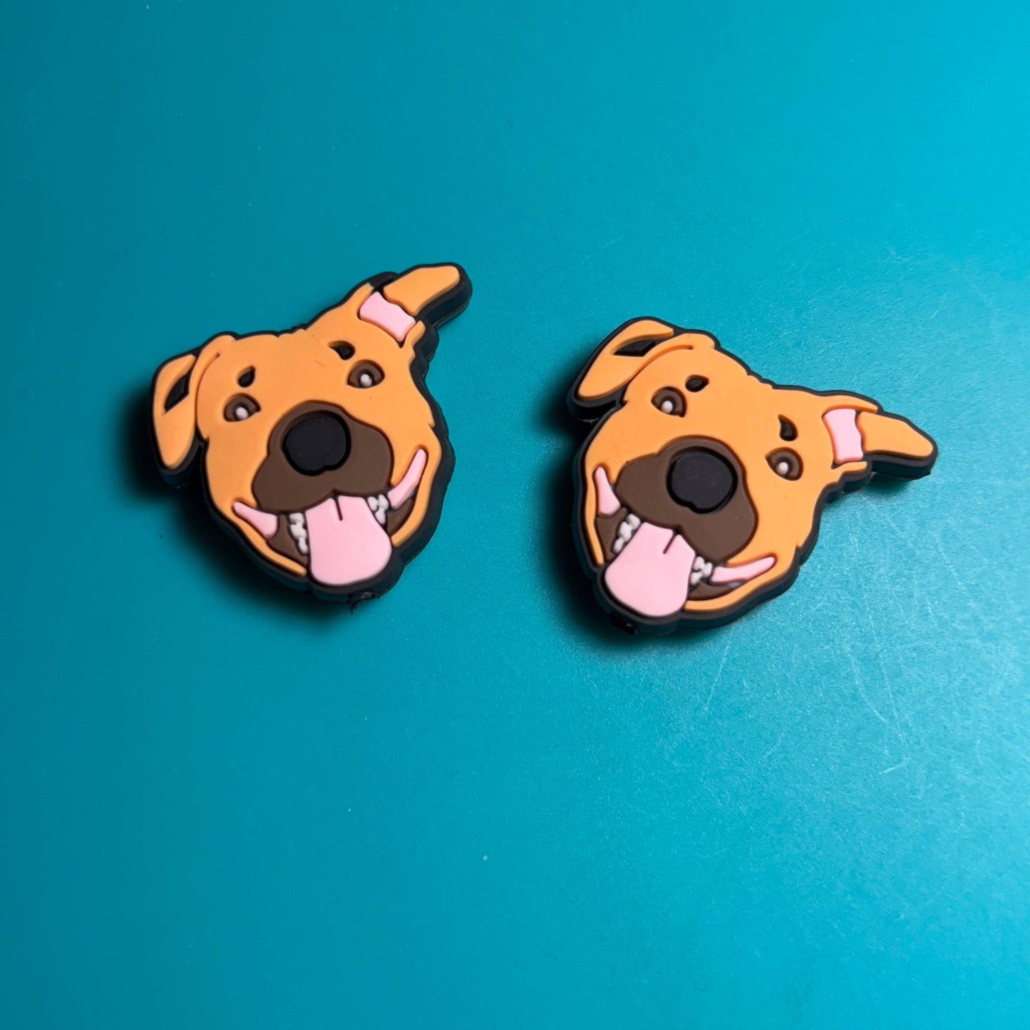 Knitting Needle Point Protectors - Various Dog Breeds : Beige (tongue)