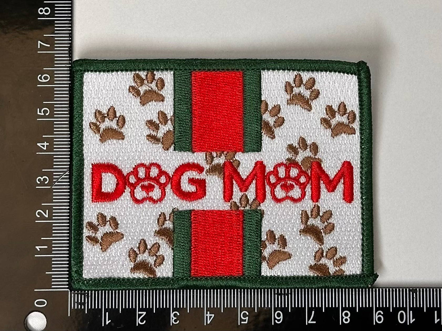 Dog Mom Pucci/Gucci, paws patch, dog mom patch, dog patch