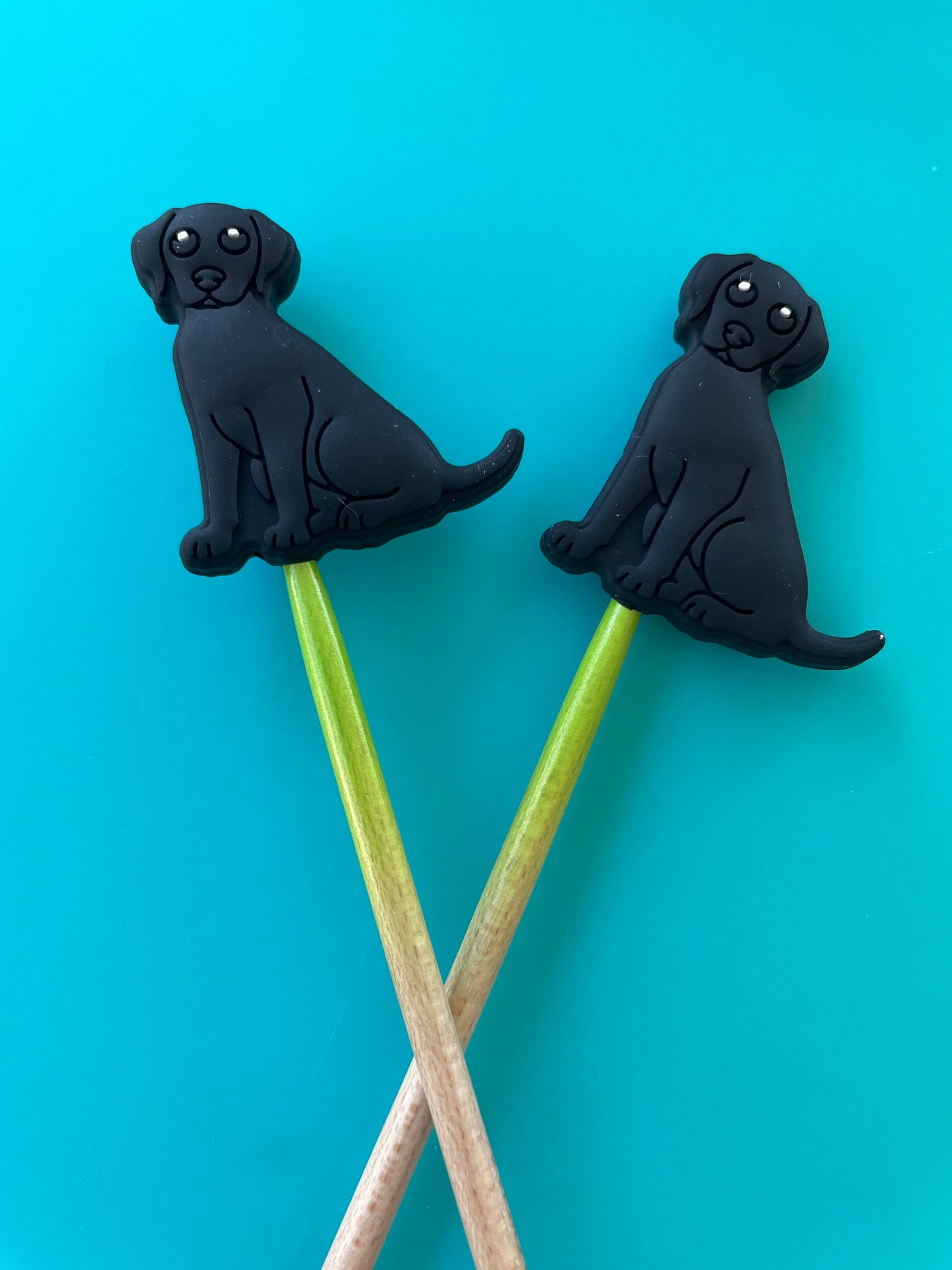 Labrador Lab Golden Retriever Dog Pet Animal Knitting Notion: Black