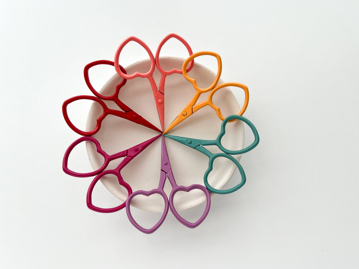 Small Heart scissors, tiny embroidery scissors, little snips: Honey