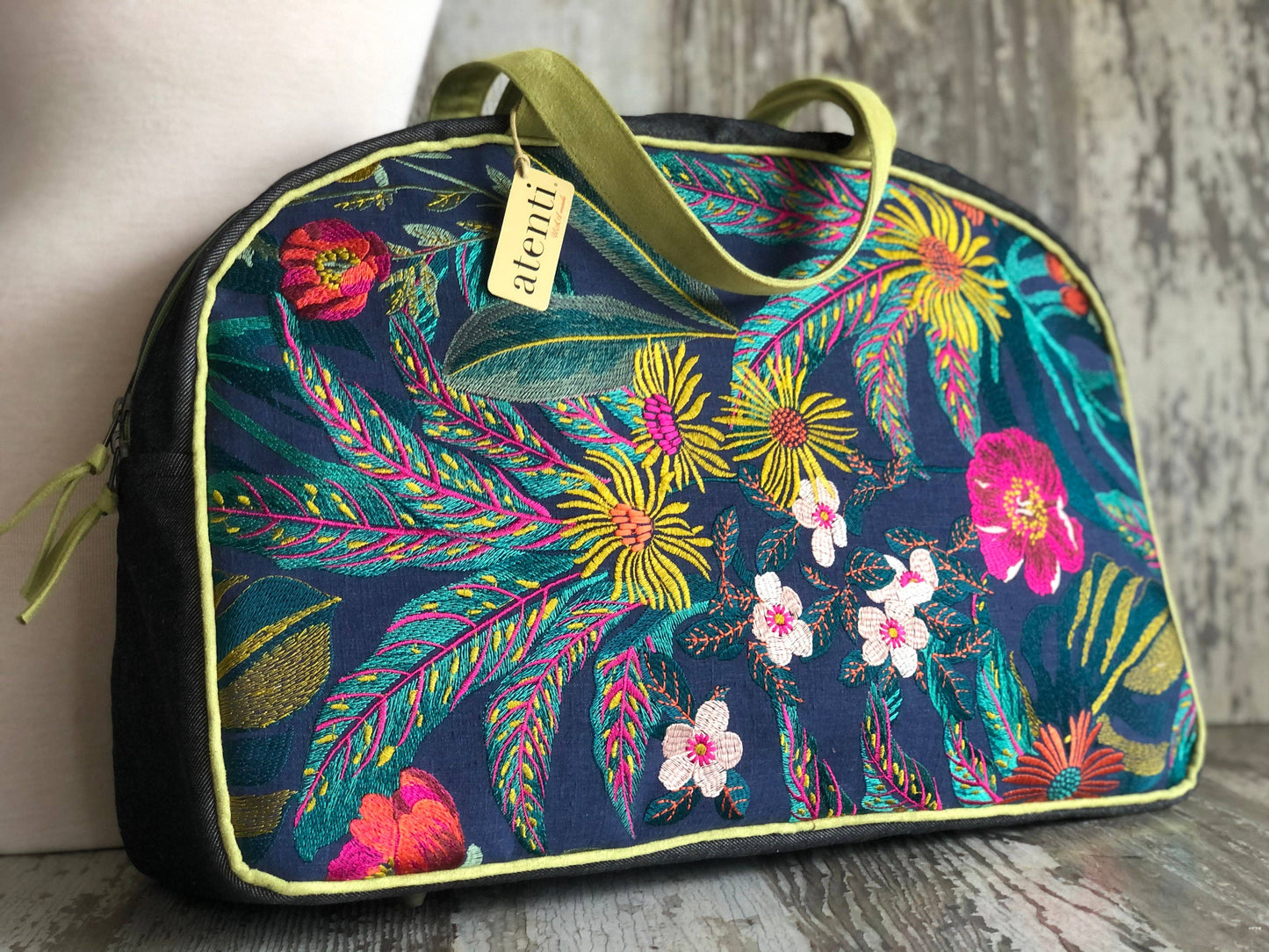 Handmade Atenti Flora Overnighter Weekender– USA Made
