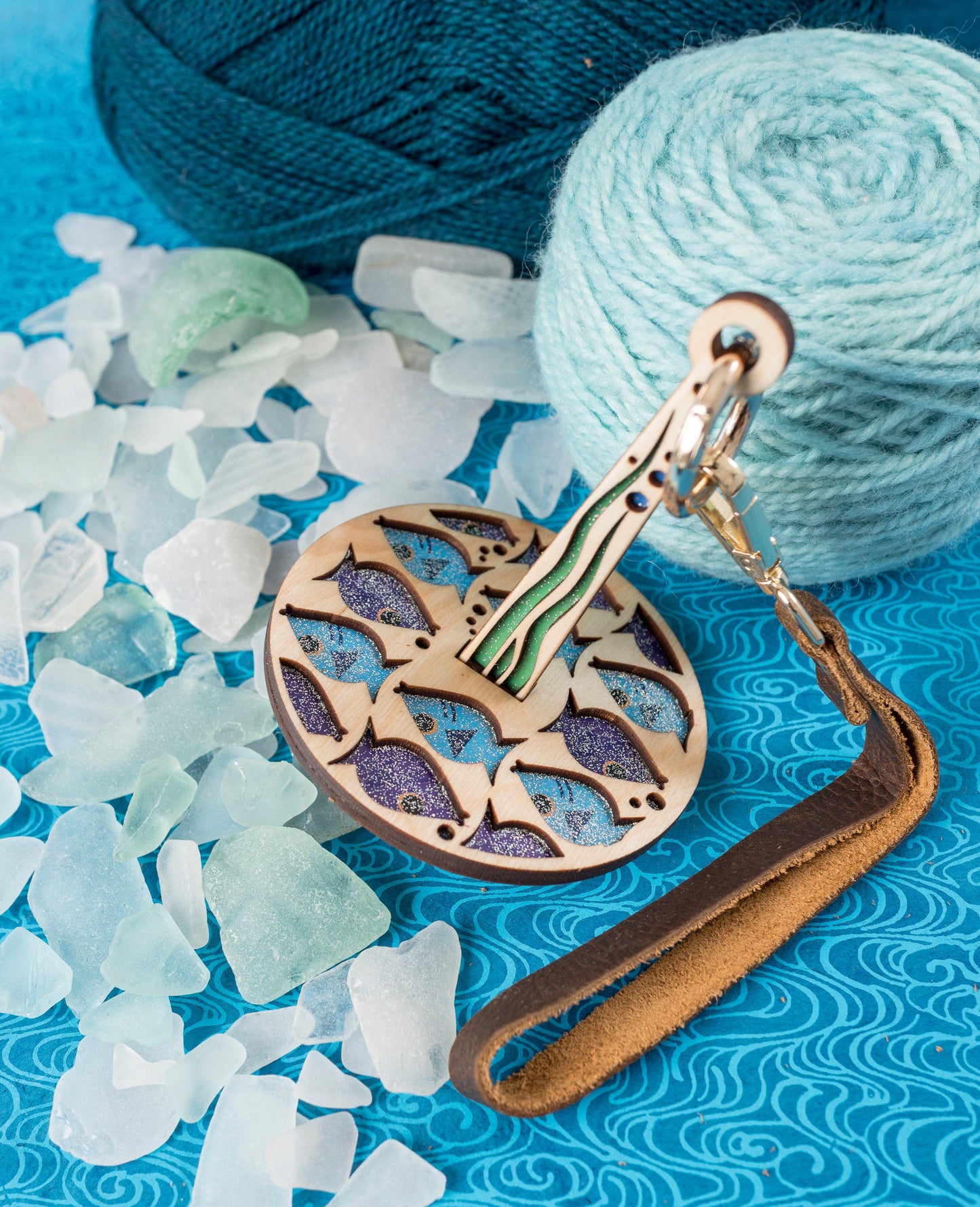 Fishes Handmade Mini Minder for Knitting/Crochet: Original Mini Minder