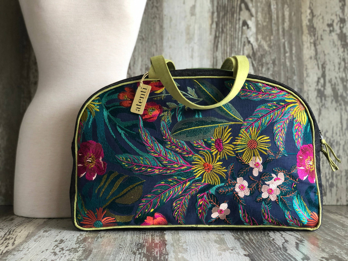 Handmade Atenti Flora Overnighter Weekender– USA Made