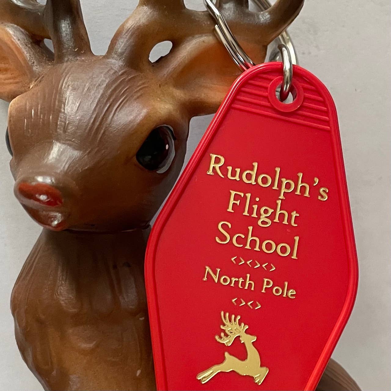 Motel Key Fob - Rudolph's Flight School