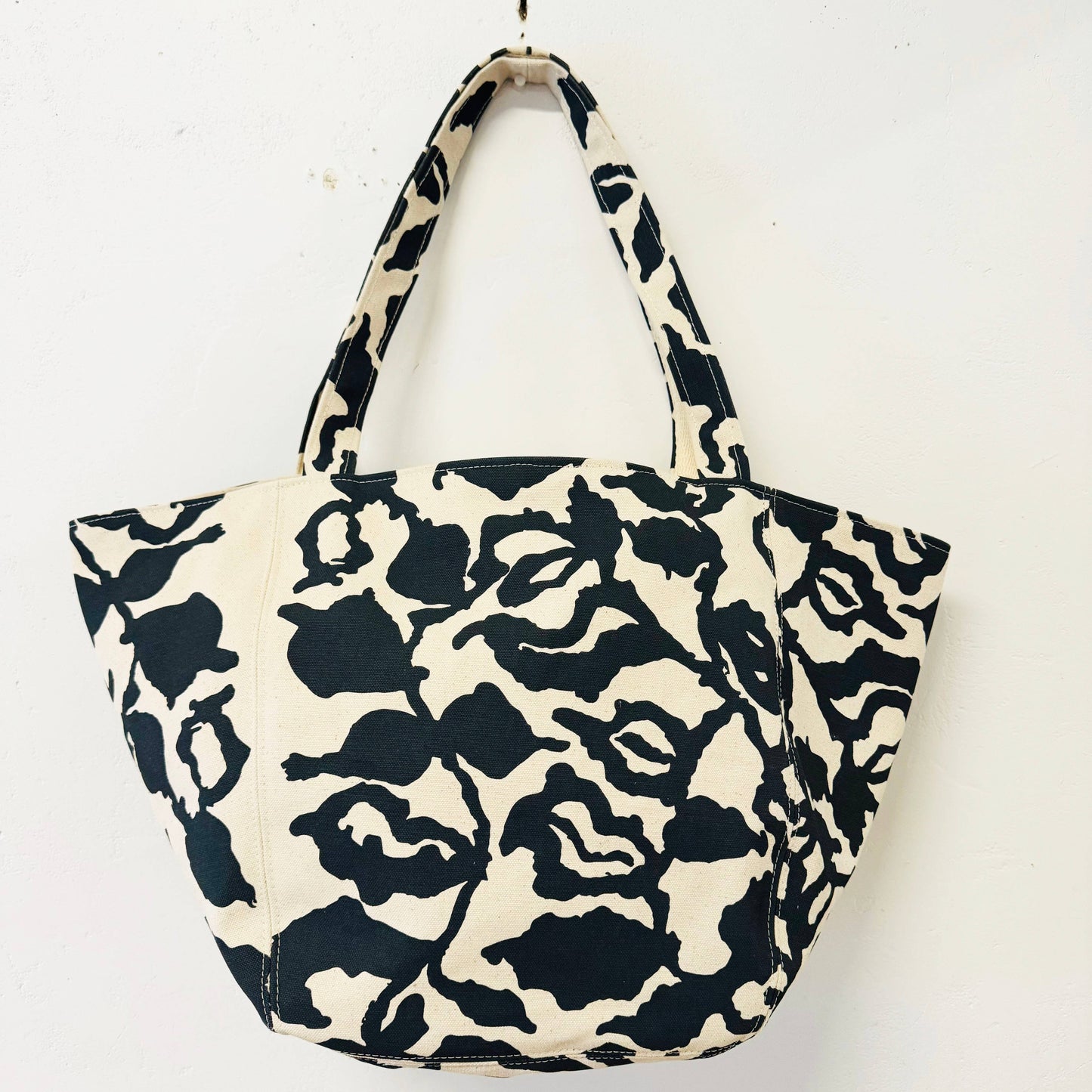 NEW BOHO CANVAS TOTE BAG Vine Black by Erin Flett