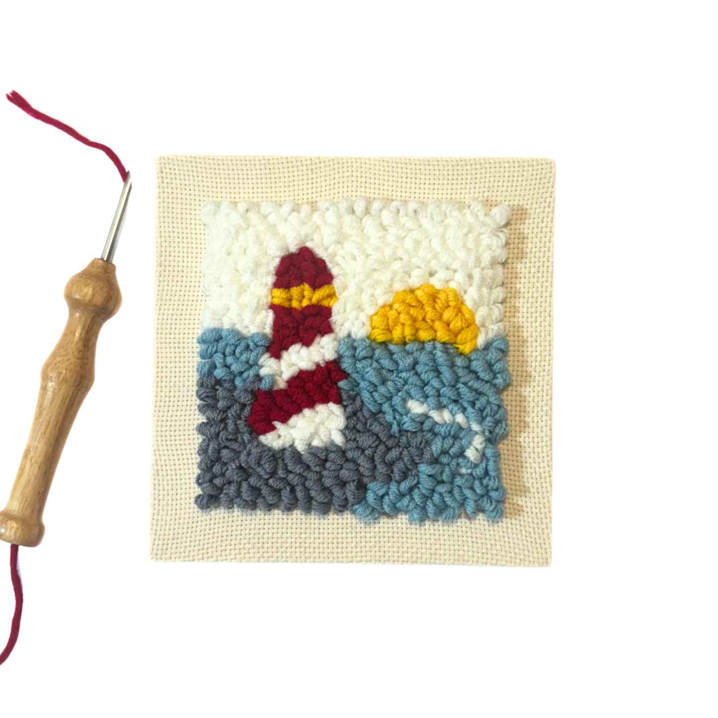 Lighthouse Punch Embroidery DIY Kit