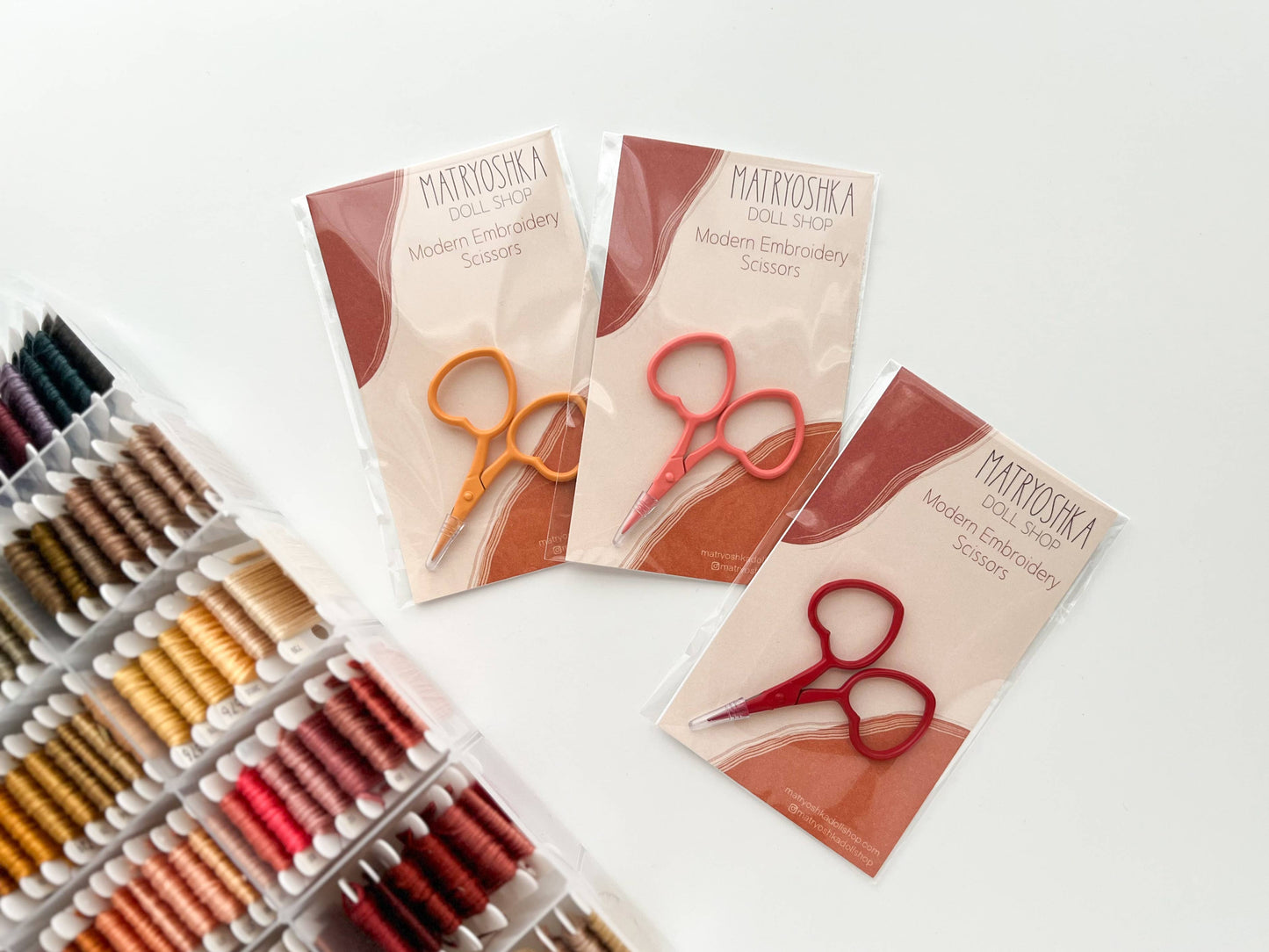 Small Heart scissors, tiny embroidery scissors, little snips: Honey