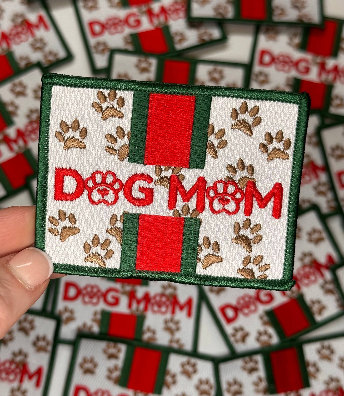 Dog Mom Pucci/Gucci, paws patch, dog mom patch, dog patch