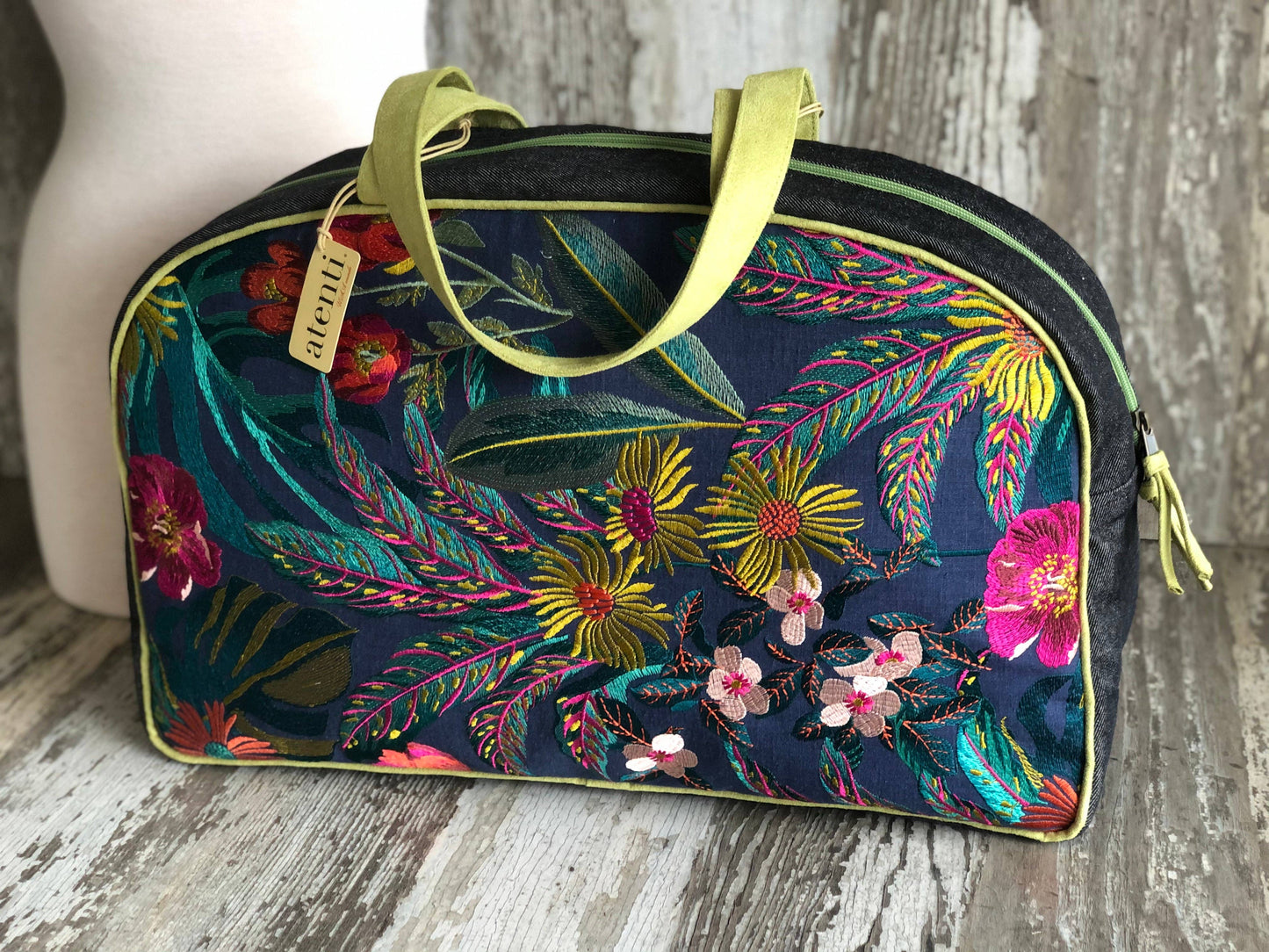 Handmade Atenti Flora Overnighter Weekender– USA Made