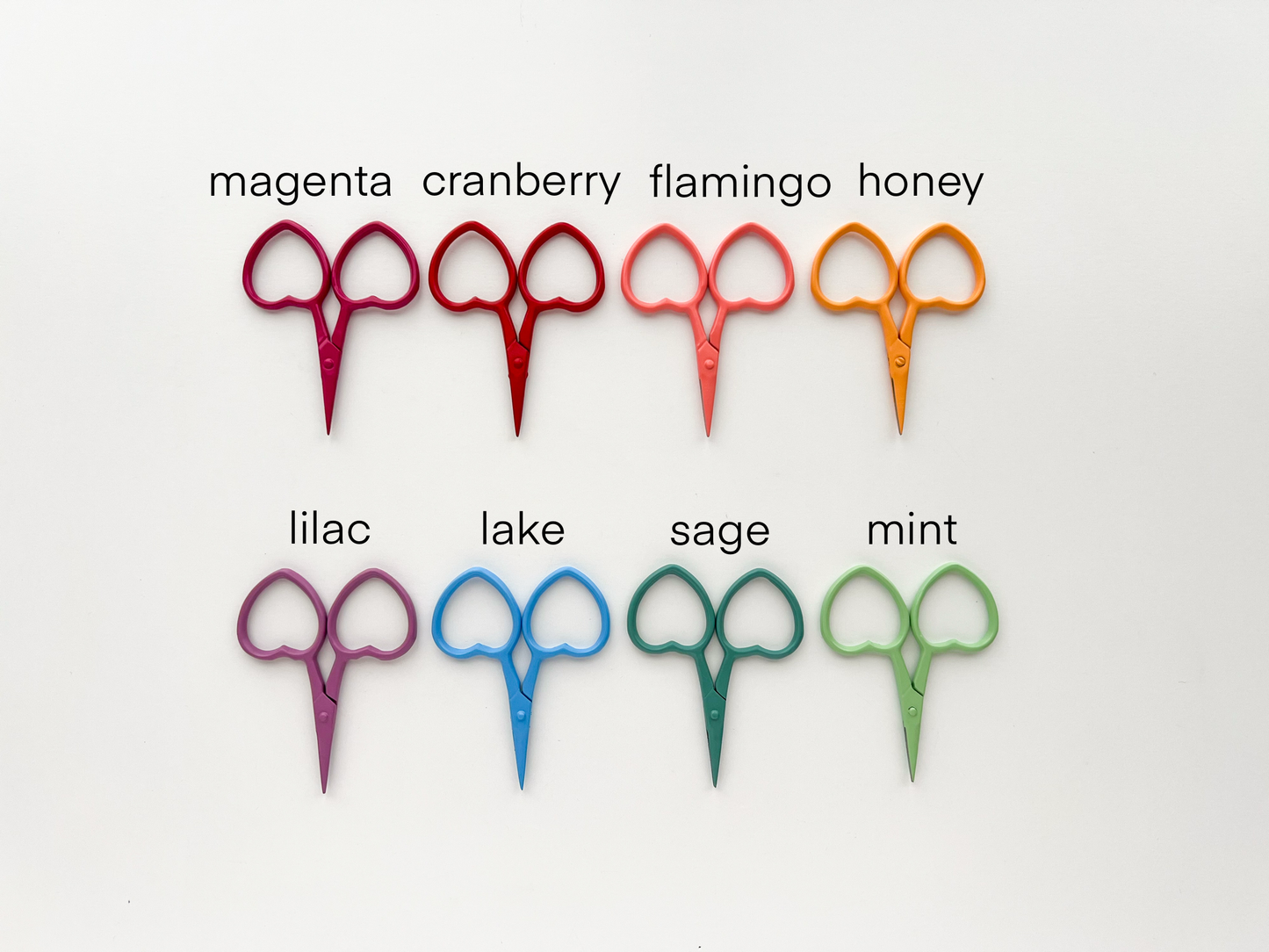 Small Heart scissors, tiny embroidery scissors, little snips: Honey