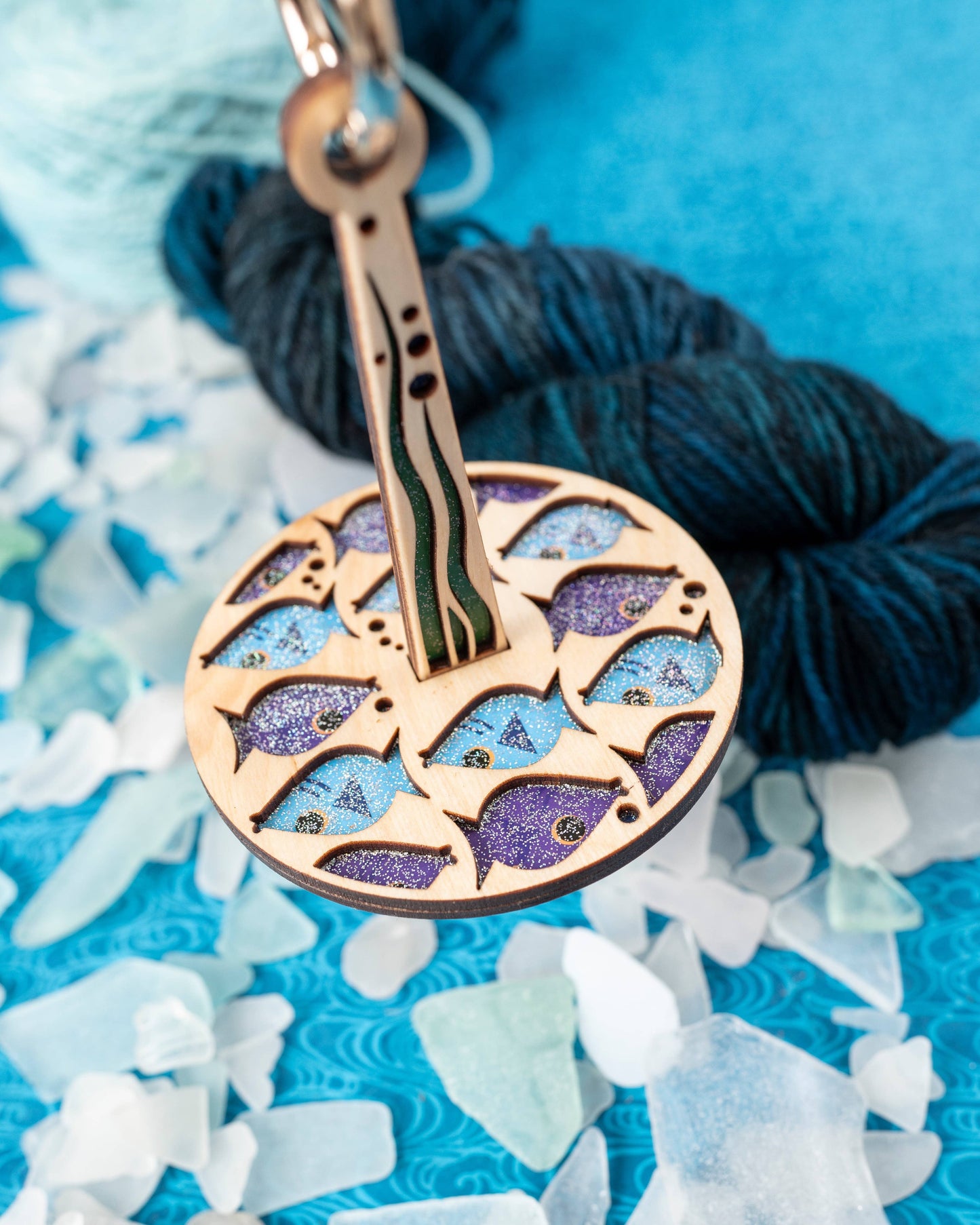 Fishes Handmade Mini Minder for Knitting/Crochet: Original Mini Minder