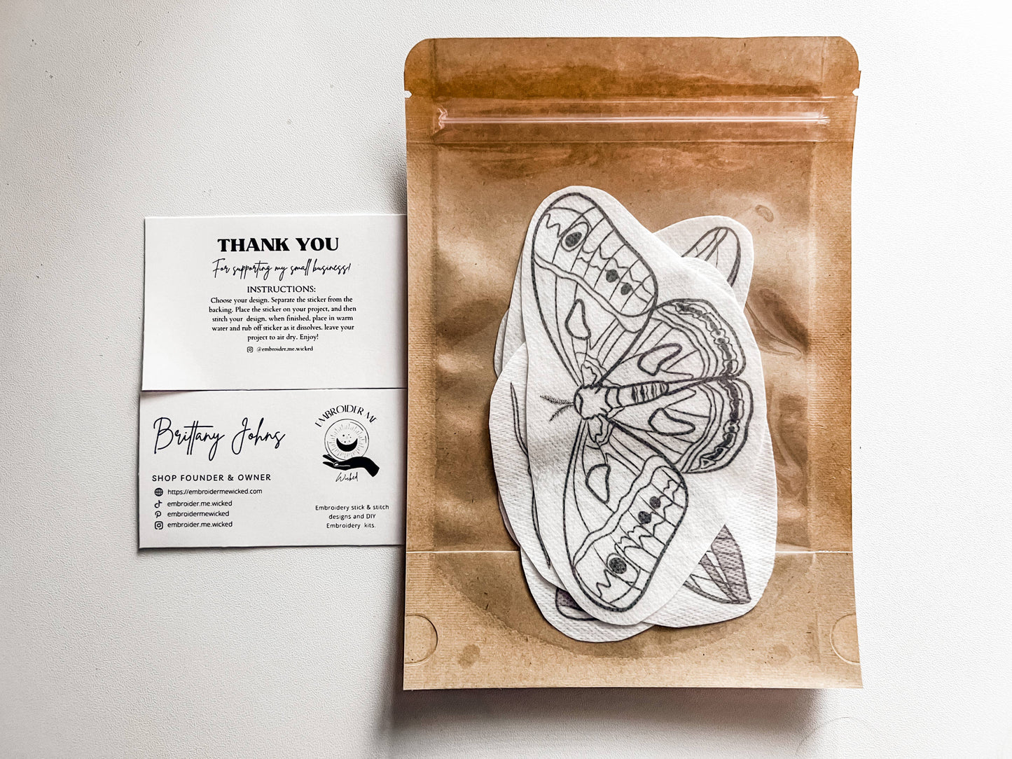 Moth Stick & Stitch Pack