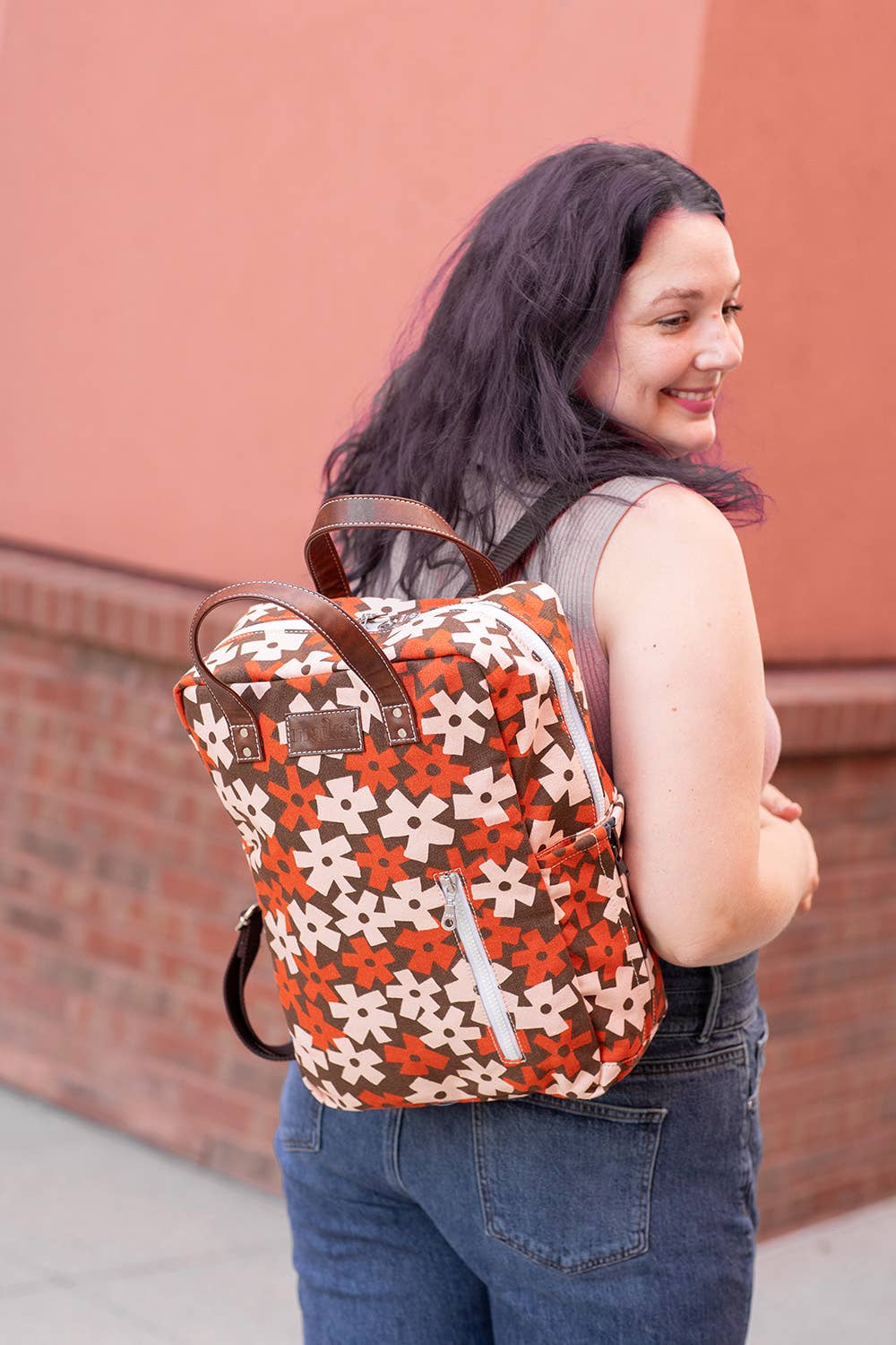 Zippered Backpack, Solvang Terra