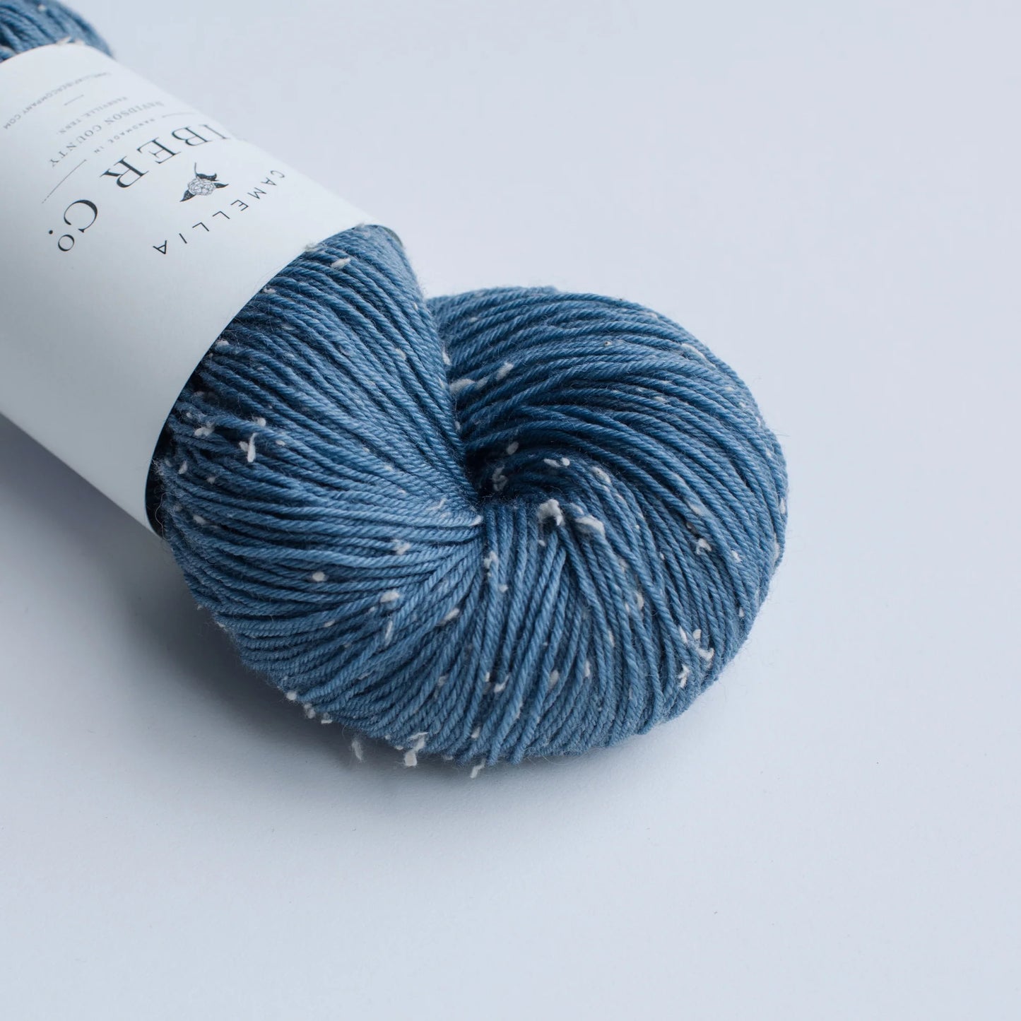Camellia - White Tweed Fingering