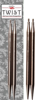 ChiaoGoo 5 Inch (13 cm) TWIST Lace Stainless Steel Knitting Needle Interchangeable Tips