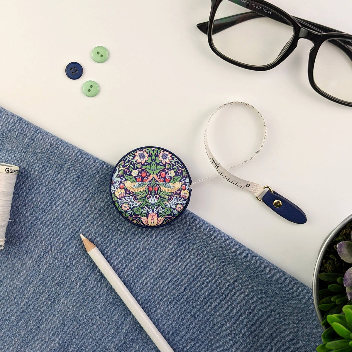 William Morris Strawberry Thief Measuring Tape