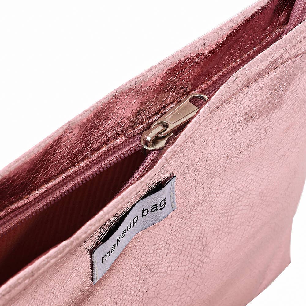 Mini Makeup Bag, Cute Small Makeup Bag for Purse: Gold