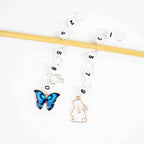 Bunnies & Butterflies Odd / Even Knitting Row Counter Set: Medium (up to US 8 needle / H hook)