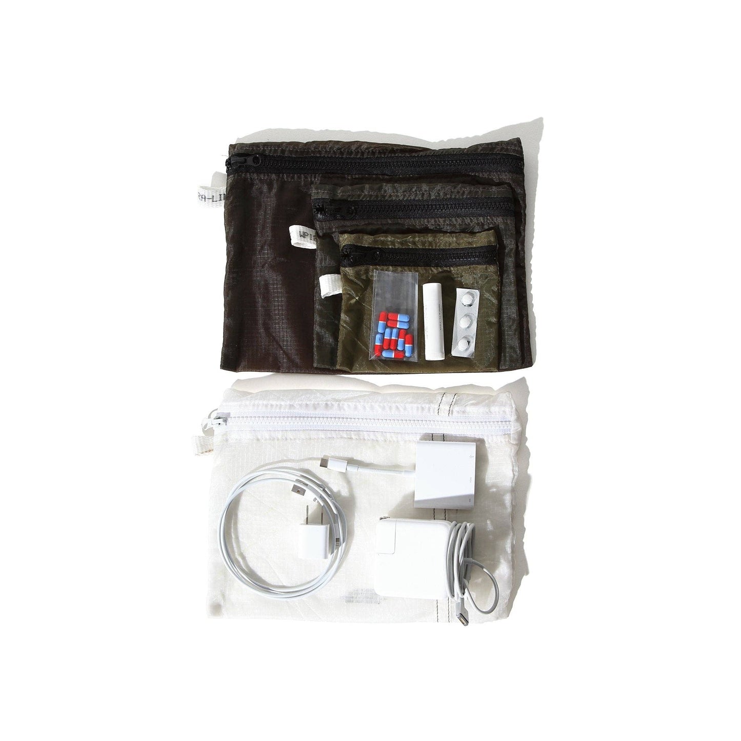 VINTAGE PARACHUTE LIGHT POUCH: Olive / Small