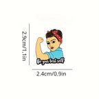 Be Your Best Self’ Rosie-Themed Empowerment Enamel Pin by Magnifique Hearts