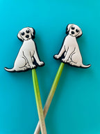 Accesorio para tejer, Labrador, Golden Retriever, perro, mascota: Black de Comma Craft Co