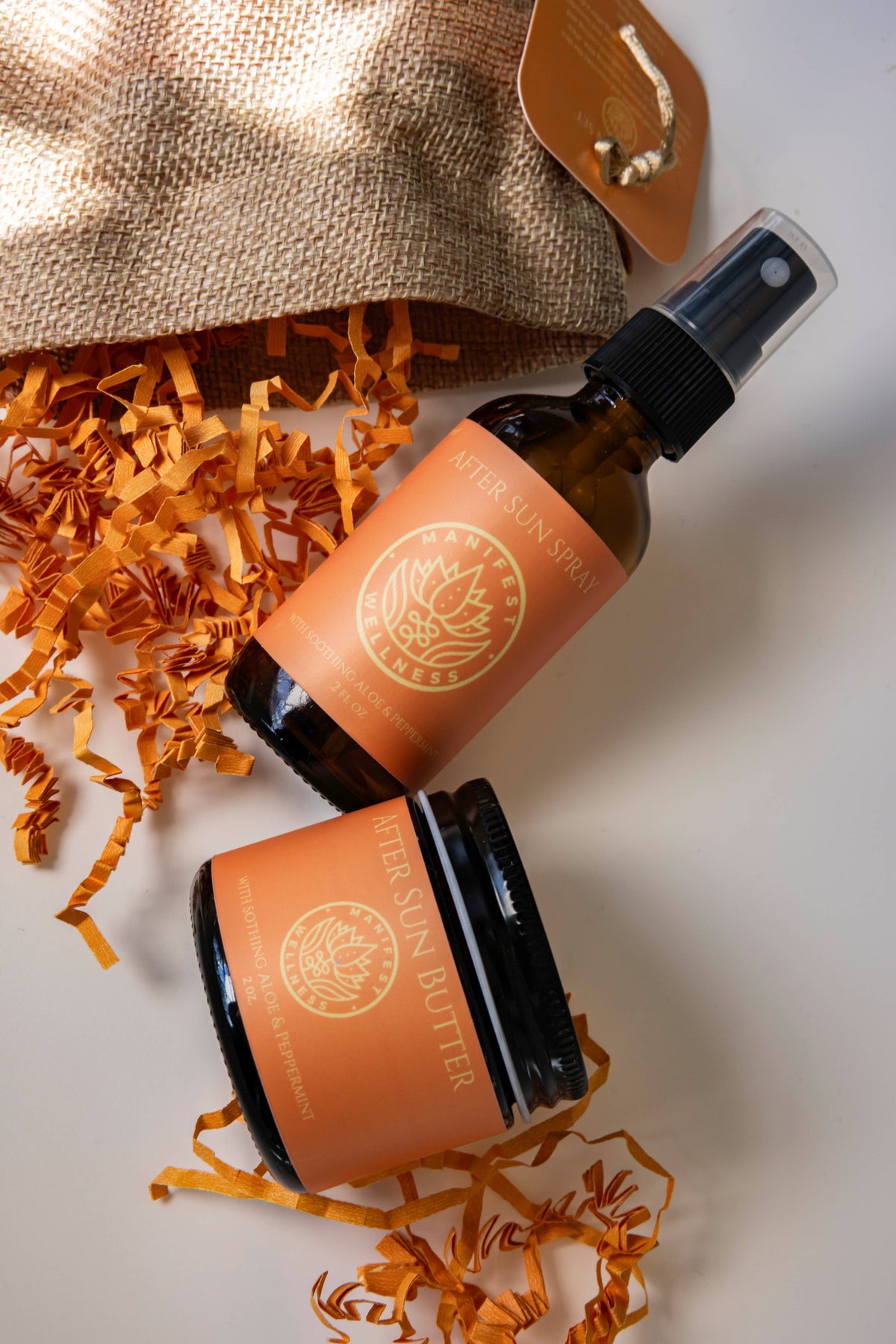 Mini set para después del sol de 2 oz (57 g): manteca y spray After Sun de Manifest Wellness