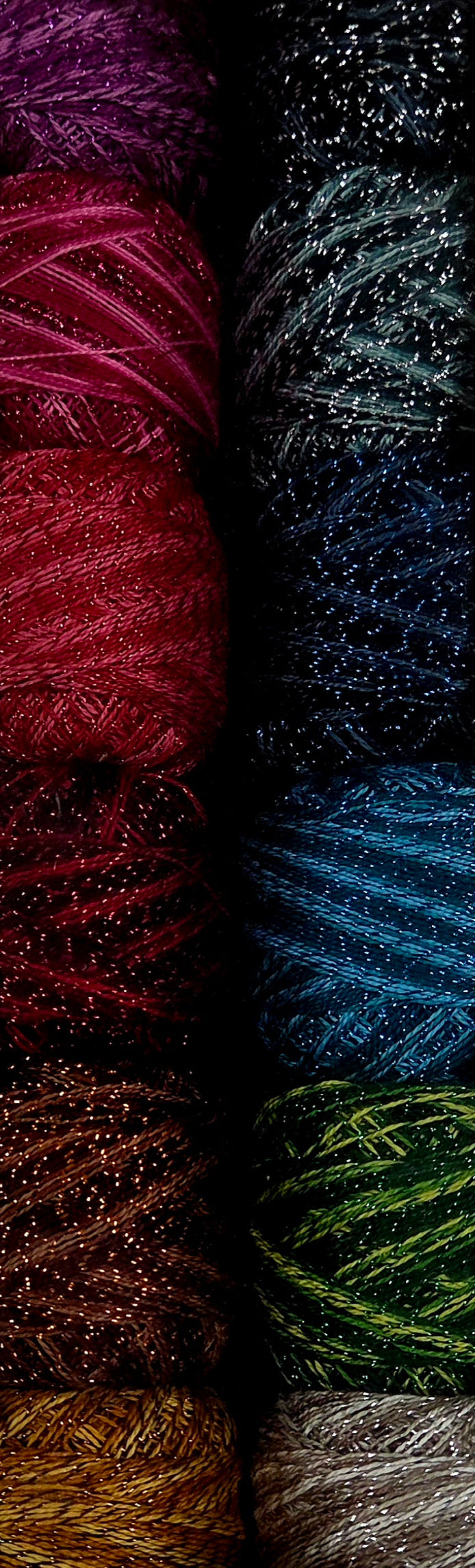 Waves by Valdani Embroidery Thread, Sparkly Snow