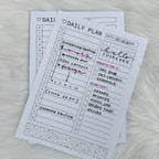 Bloc de notas adhesivas Daily Plans | Tamaño B6 (5 x 7 in, 13 x 18 cm) de The HoneyBShop
