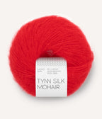 Tynn Silk Mohair, Red