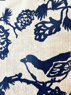 Pine Cone Heavy Linen Boho Tote Bag: Navy by Erin Flett
