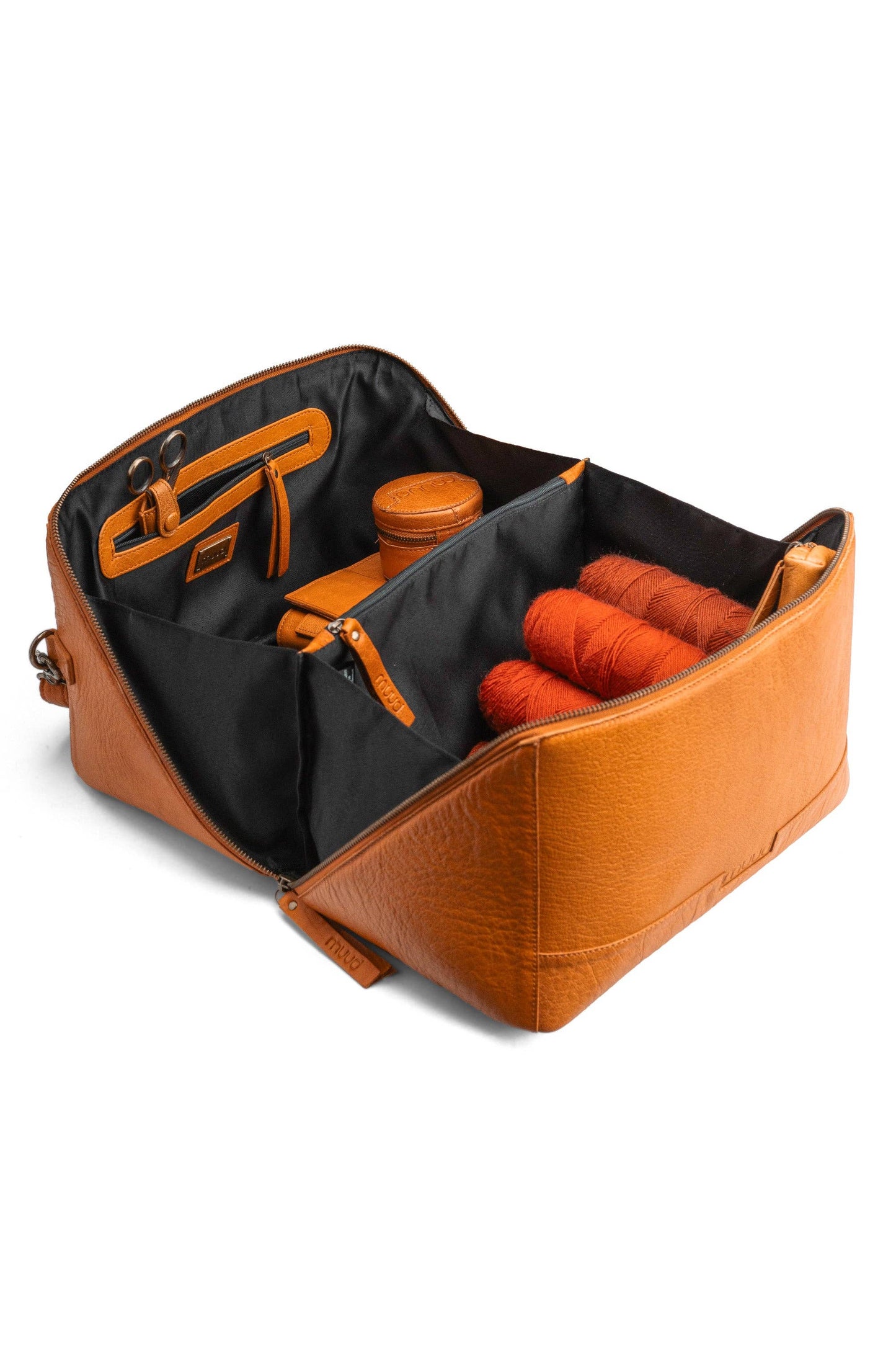 Cleo XL Project Bag: Rich Brown / One size