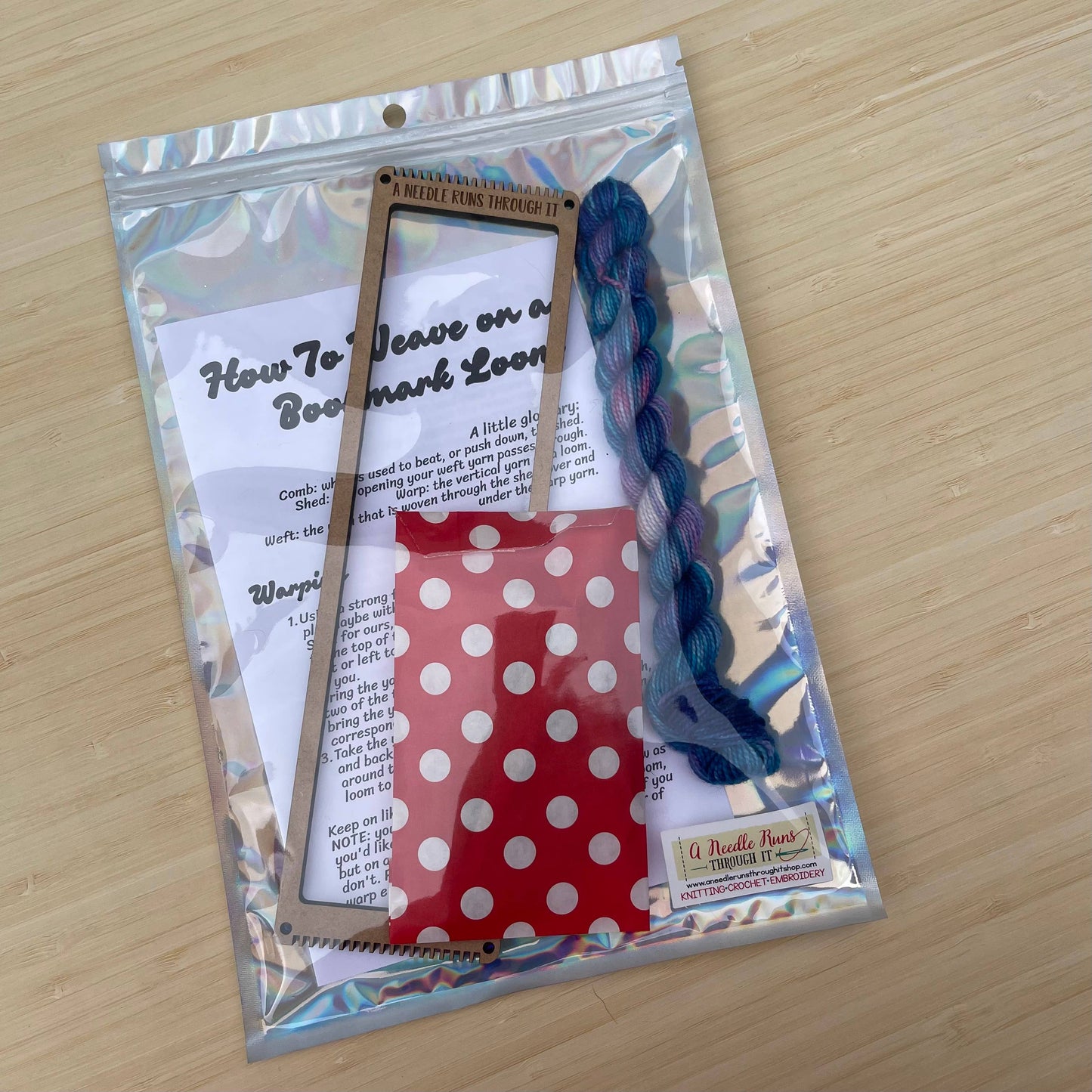 Bookmark/Bracelet Loom kit Small Loom, craft kit weaving