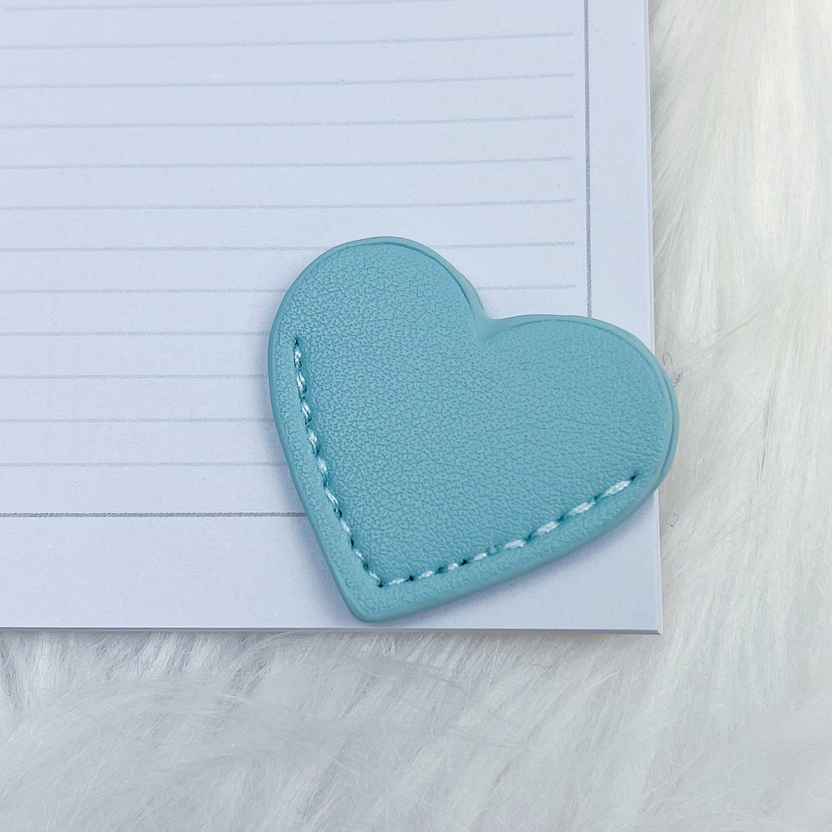 Baby Blue Heart Bookmark by The HoneyBShop
