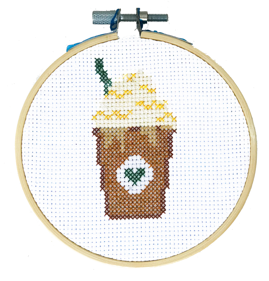 Starbucks Frappucino: kit DIY de punto de cruz de TheCloudFactory