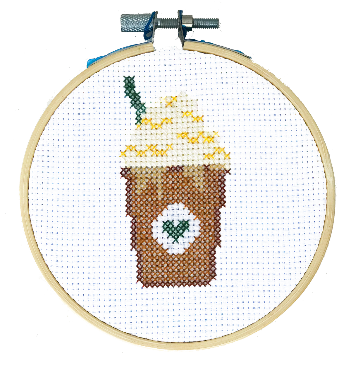 Starbucks Frappucino - DIY Cross Stitch Kit by TheCloudFactory