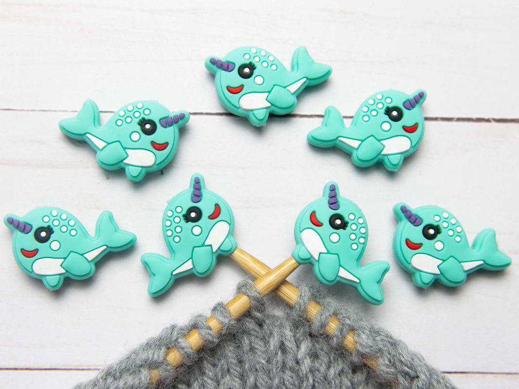 Narwhal | Protectores de puntas Stitch Stoppers de Fox & Pine Stitches