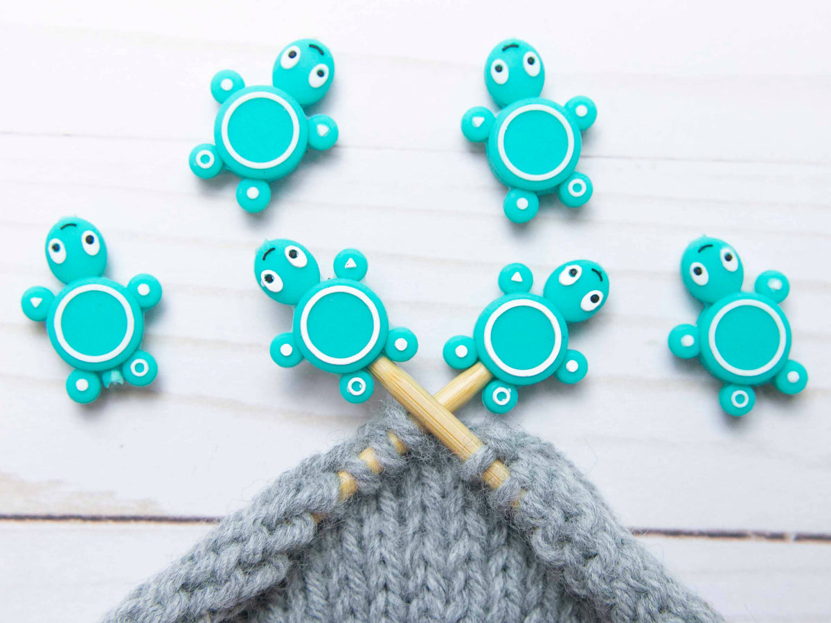 Little Turtle | Topes de puntos (Stitch Stoppers) para tejer de Fox & Pine Stitches