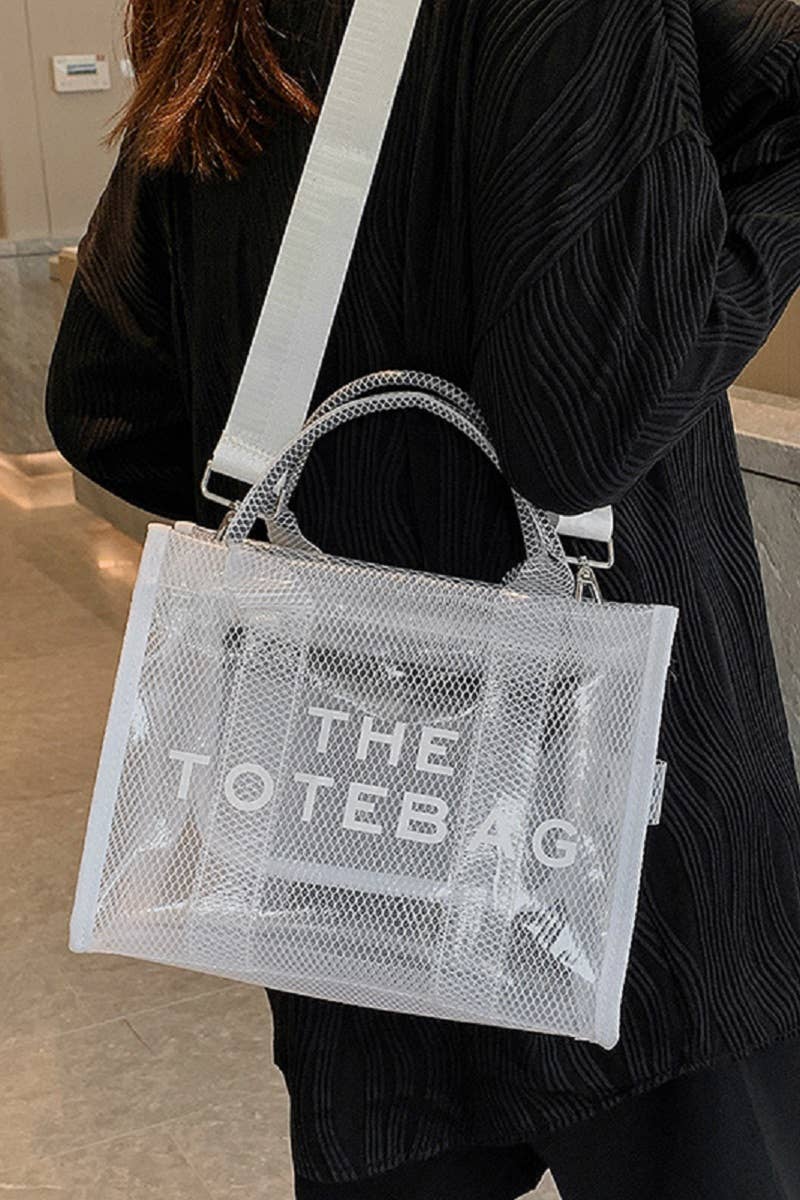 The Tote Bag w/ Shoulder Strap: WHITE