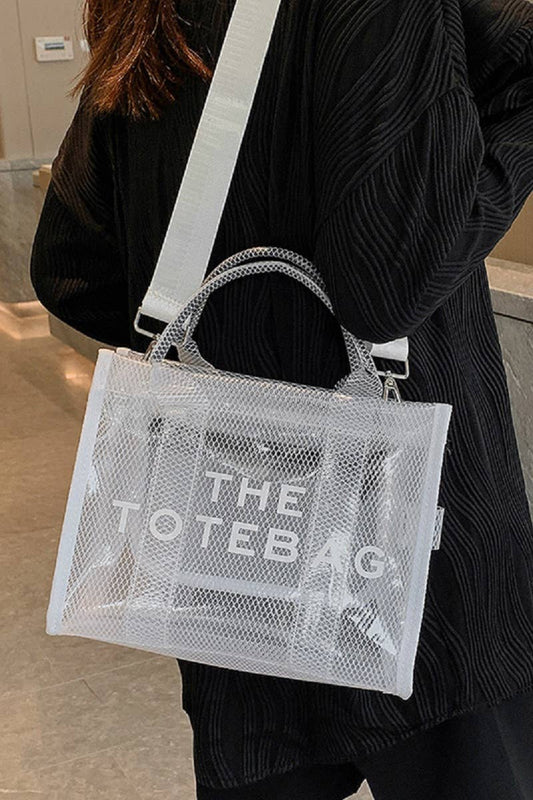 The Tote Bag w/ Shoulder Strap: WHITE