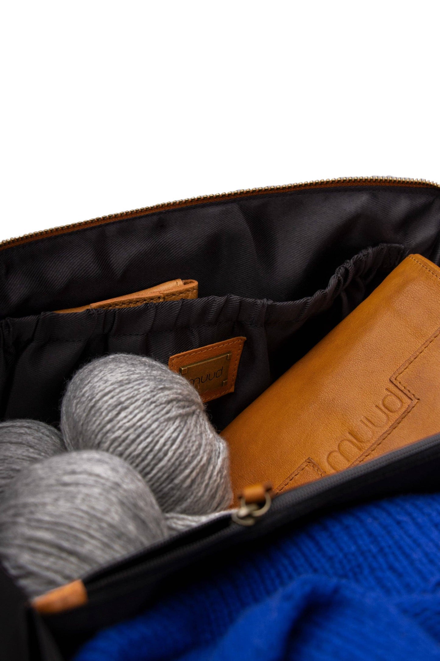 Cleo midi Project Bag: Rich Brown / One size