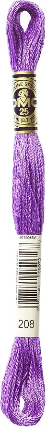 Hilo de bordar de seis hebras de DMC, 208 - Very Dark Lavender