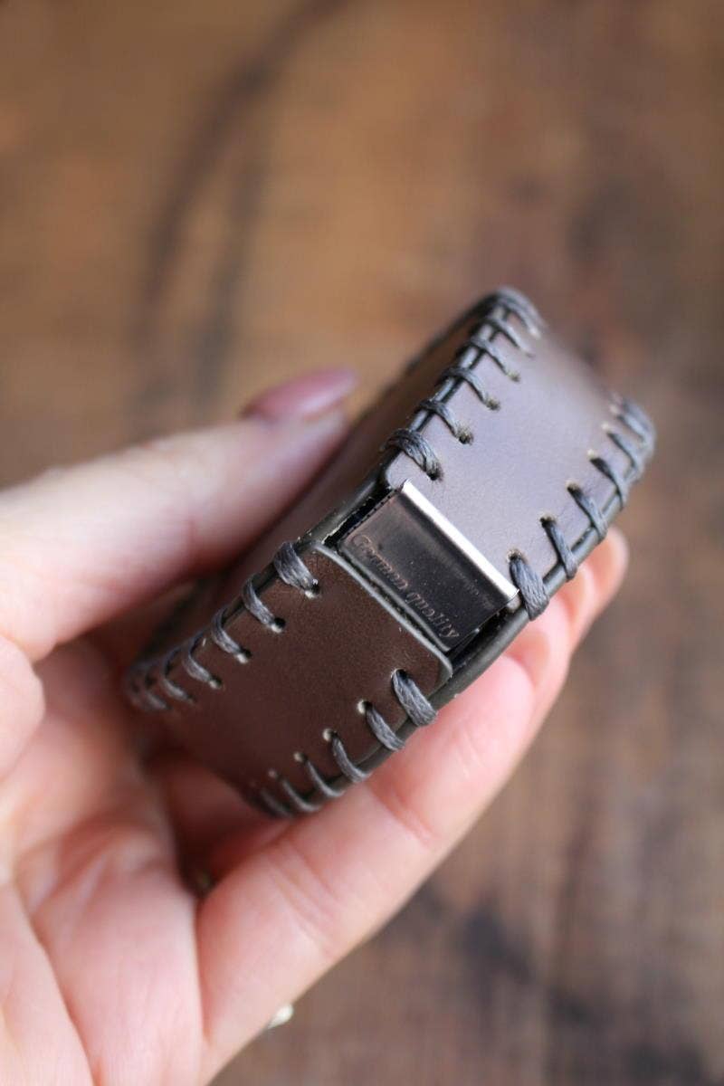Hand-Stitched Leather Tape Measures