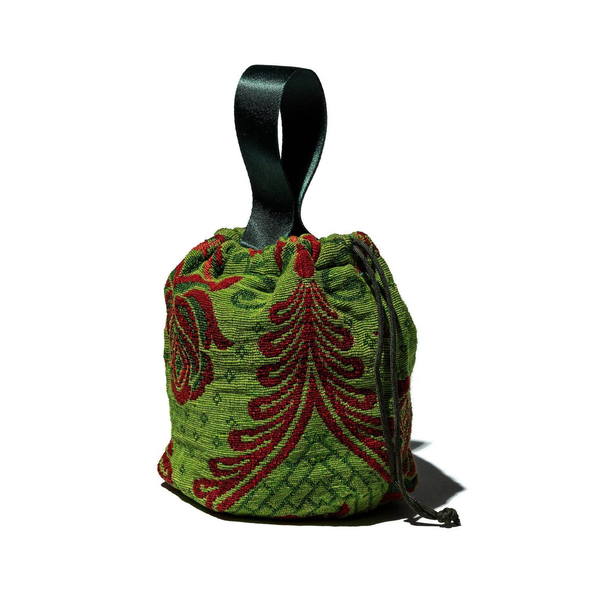 Bolsa con jareta de tela jacquard de Puebco