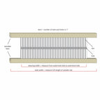 Peine de densidad variable (variable dent) de Schacht