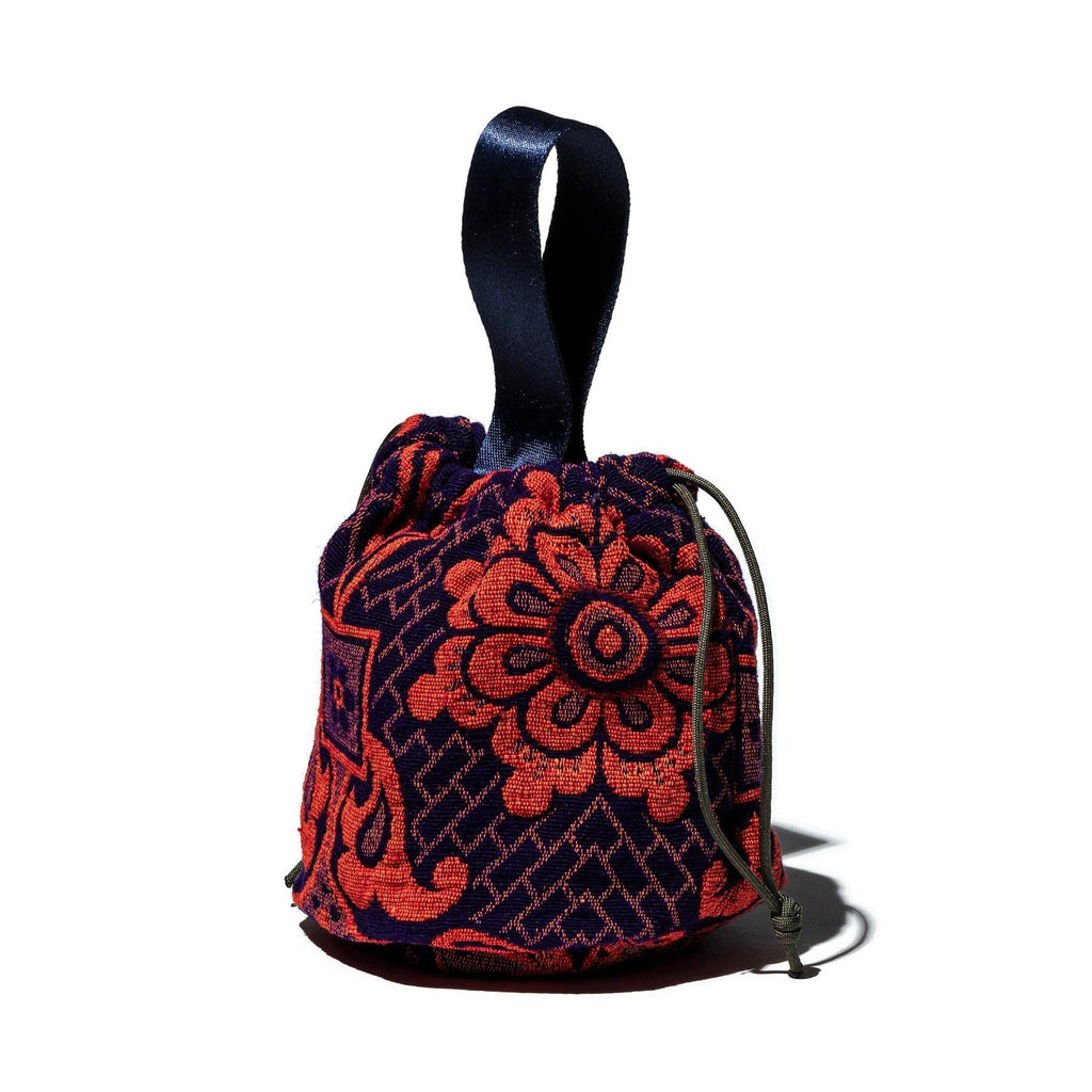 Jacquard Fabric Drawstring Bag by Puebco