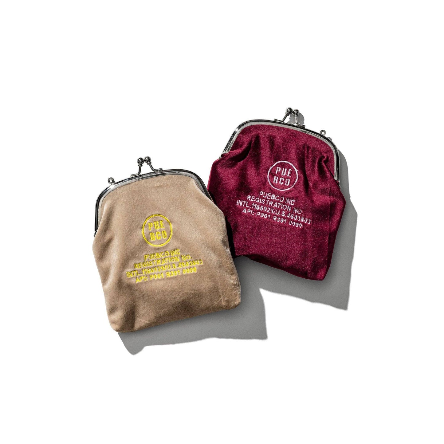 VELVET FRAME POUCH: Burgundy