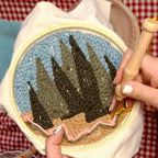 Kit DIY de bordado con punch needle Summer Forest de Plum Diddle