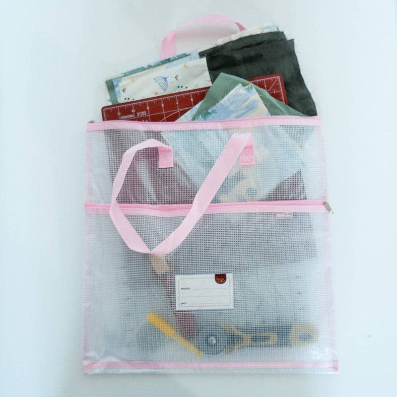 Bolsa para proyectos: guarda todo tu proyecto en un solo lugar - Light Pink de Madam Sew